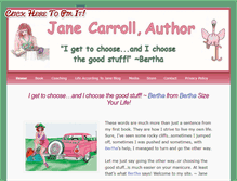 Tablet Screenshot of janecarrollauthor.com